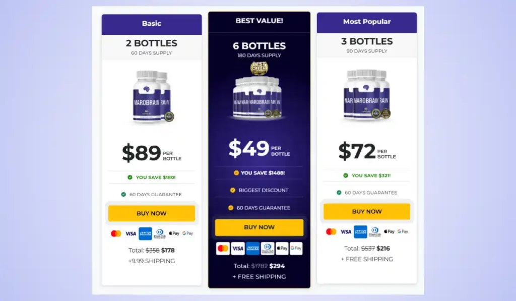 MaroBrain Price