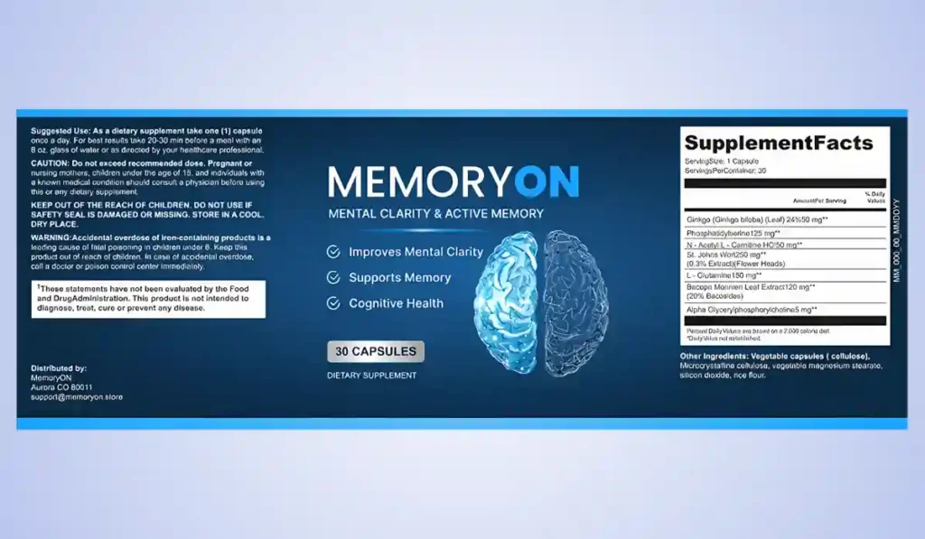 MemoryOn Ingredients