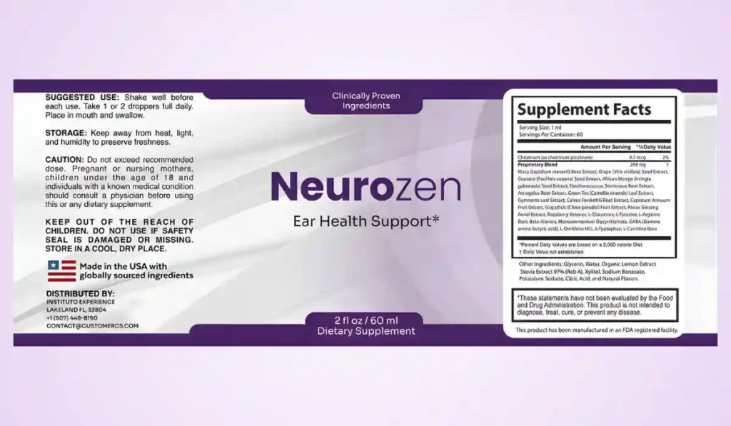 Neurozen Ingredients